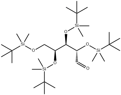 L-Xylose, 2,3,4,5-tetrakis-O-[(1,1-dimethylethyl)dimethylsilyl]- 구조식 이미지