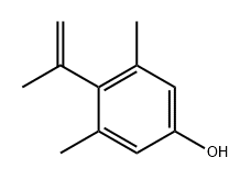 Phenol, 3,5-dimethyl-4-(1-methylethenyl)- 구조식 이미지