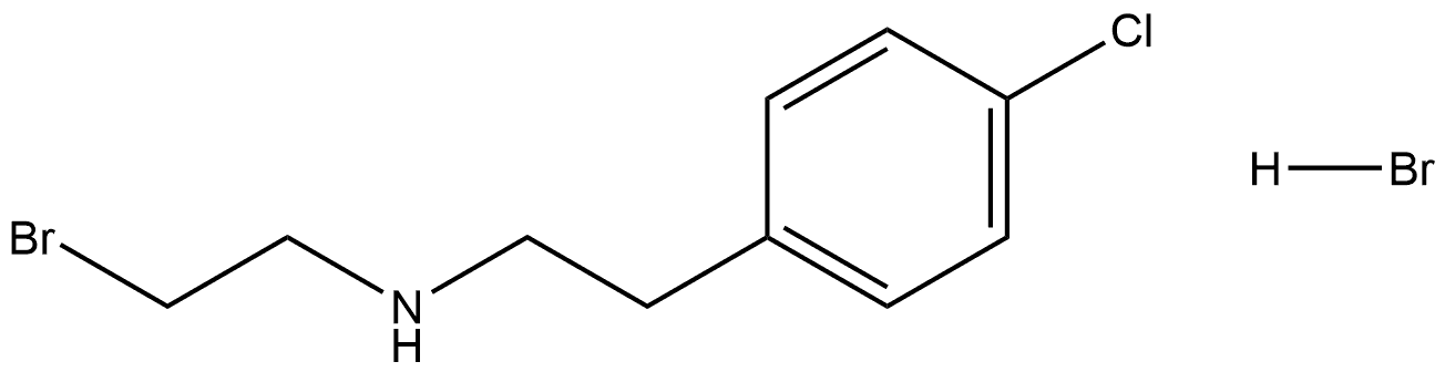 N-(2-Bromethyl)-p-chlorphenethylammoniumbromid Structure