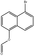 1-Naphthalenol, 5-bromo-, 1-formate Structure