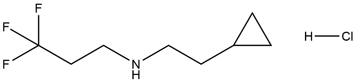 N-(2-cyclopropylethyl)-3,3,3-trifluoropropan-1-amine hydrochloride Structure