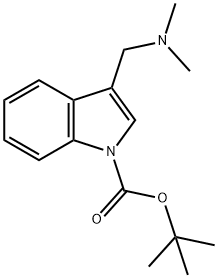 tert-Butyl 3-((dimethylamino)methyl)-1H-indole-1-carboxylate Structure