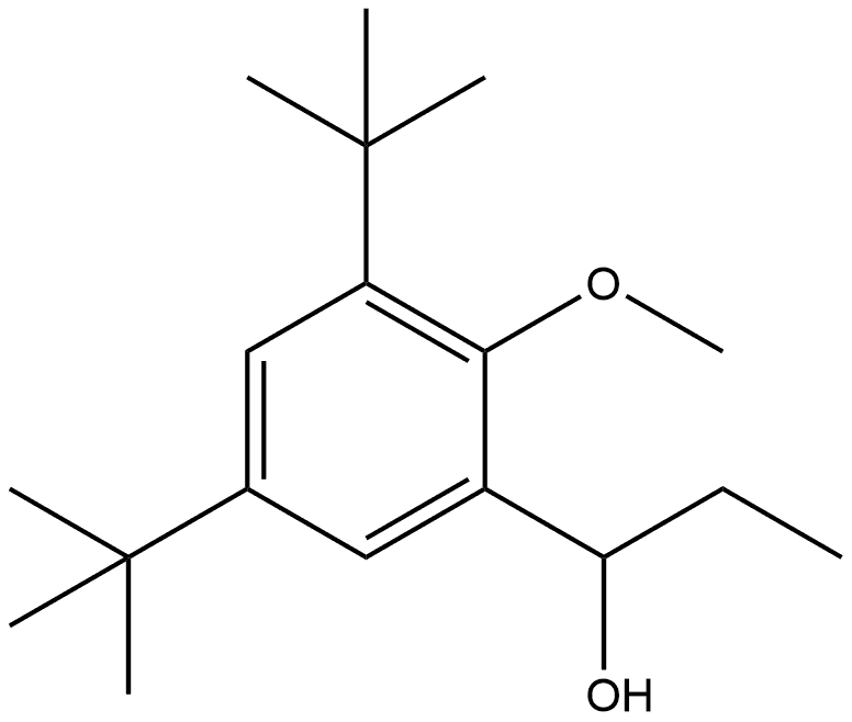 3,5-Bis(1,1-dimethylethyl)-α-ethyl-2-methoxybenzenemethanol Structure