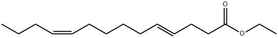 4,10-Tetradecadienoic acid, ethyl ester, (4E,10Z)- Structure