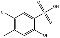 Benzenesulfonic acid, 5-chloro-2-hydroxy-4-methyl- Structure
