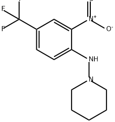 1-Piperidinamine, N-[2-nitro-4-(trifluoromethyl)phenyl]- Structure