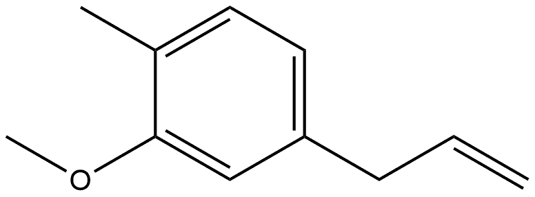 2-Methoxy-1-methyl-4-(2-propen-1-yl)benzene Structure