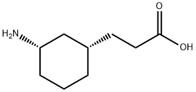 Cyclohexanepropanoic acid, 3-amino-, cis- (9CI) Structure