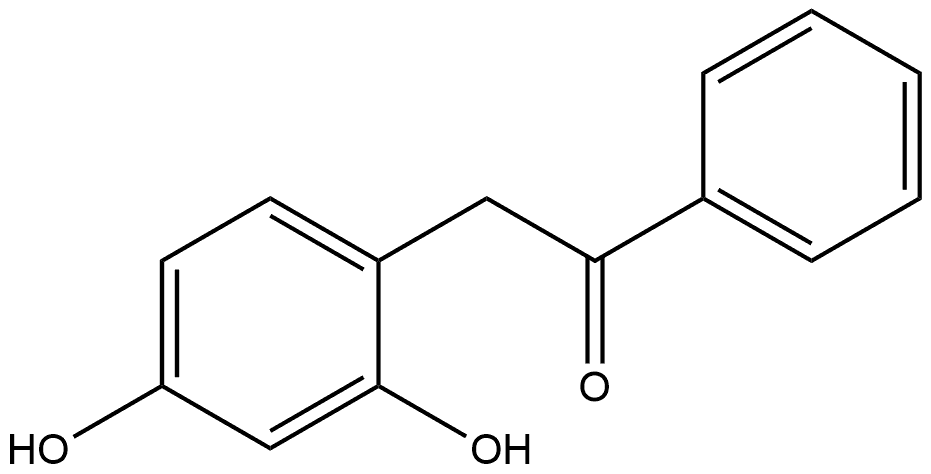 1-(2,4-dihydroxyphenyl)-2-phenylethan-1-one 구조식 이미지