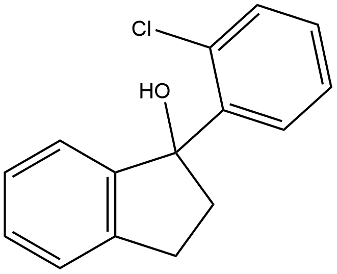 1-(2-Chlorophenyl)-2,3-dihydro-1H-inden-1-ol Structure