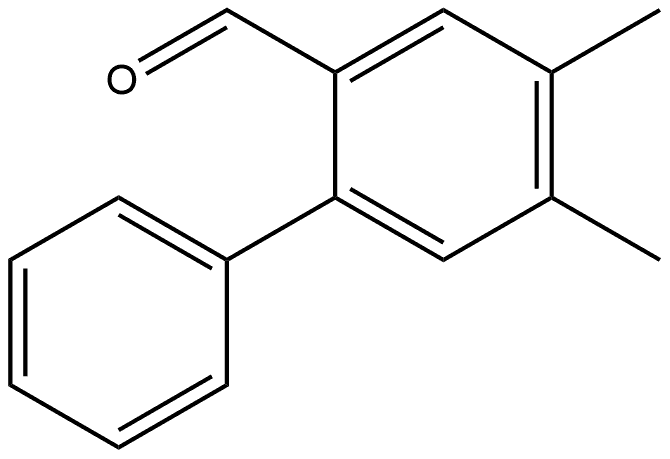 4,5-Dimethyl[1,1'-biphenyl]-2-carboxaldehyde Structure