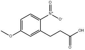 Benzenepropanoic acid, 5-methoxy-2-nitro- Structure
