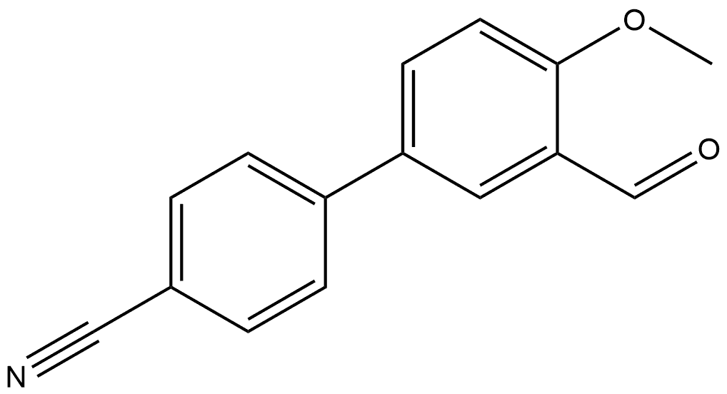 3'-Formyl-4'-methoxy[1,1'-biphenyl]-4-carbonitrile Structure