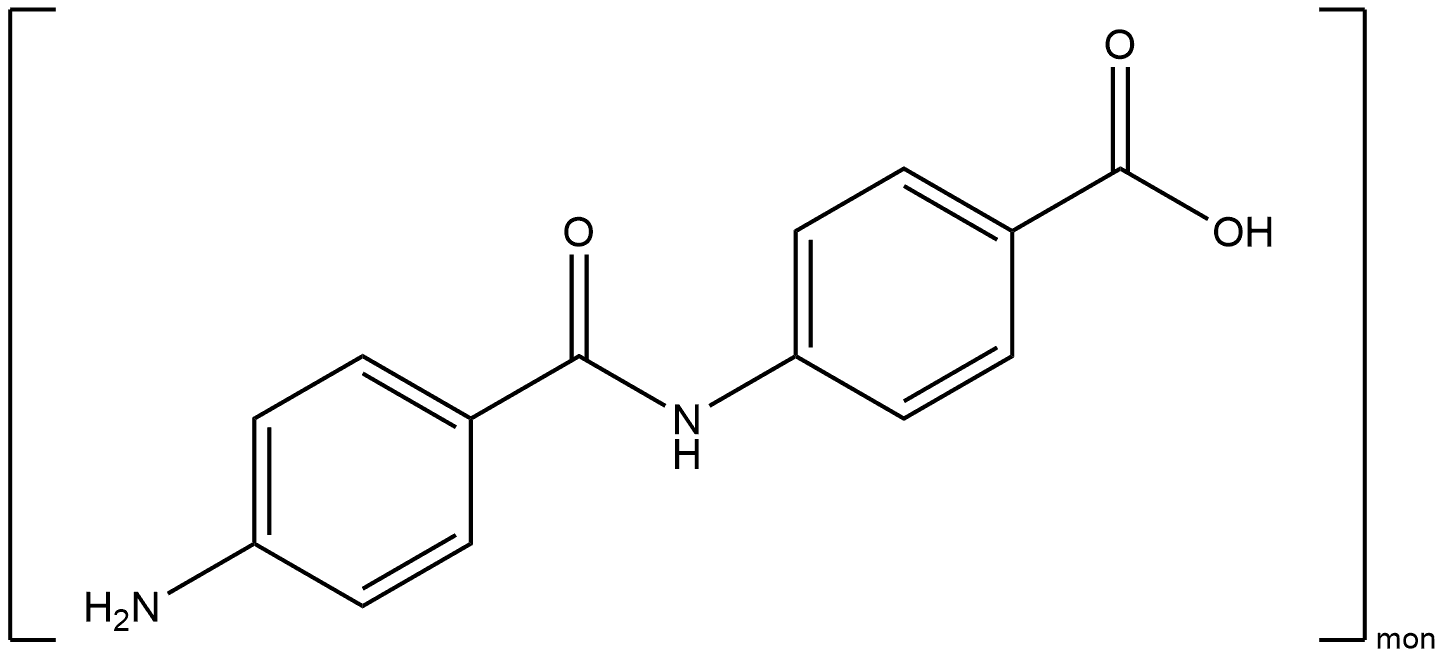 Benzoic acid, 4-[(4-aminobenzoyl)amino]-, homopolymer Structure