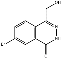 1(2H)-Phthalazinone, 7-bromo-4-(hydroxymethyl)- Structure