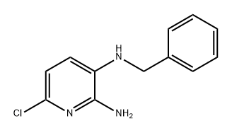 2,3-Pyridinediamine, 6-chloro-N3-(phenylmethyl)- Structure