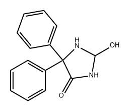 4-Imidazolidinone, 2-hydroxy-5,5-diphenyl- Structure