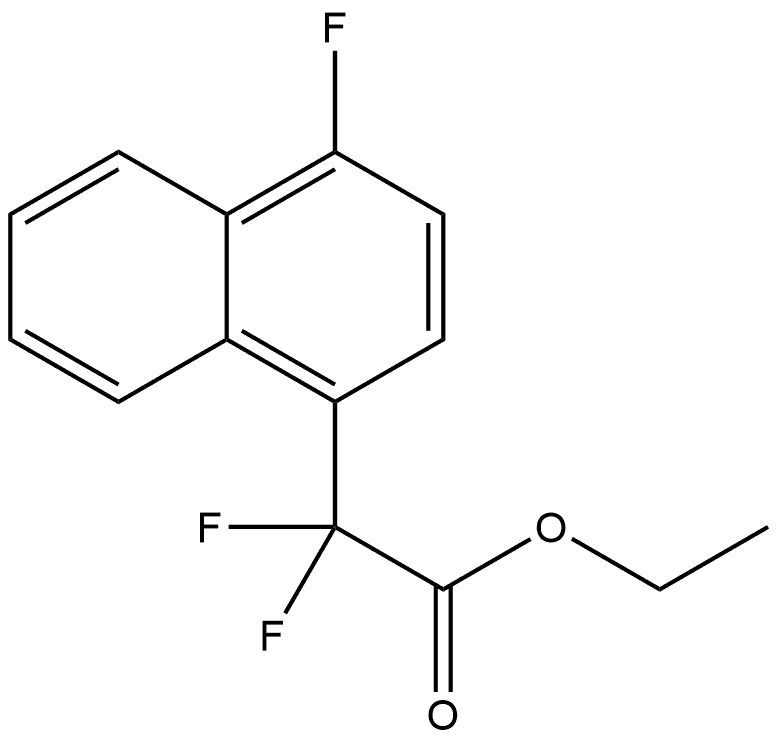 Ethyl α,α,4-trifluoro-1-naphthaleneacetate Structure