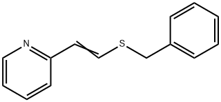 Pyridine, 2-[2-[(phenylmethyl)thio]ethenyl]- 구조식 이미지
