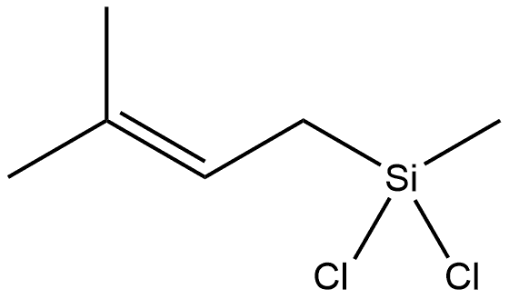 Silane, dichloromethyl(3-methyl-2-buten-1-yl)- Structure