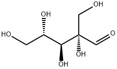 L-Ribose, 2-C-(hydroxymethyl)- Structure