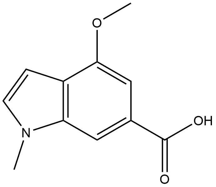 4-Methoxy-1-methyl-1H-indole-6-carboxylic acid Structure