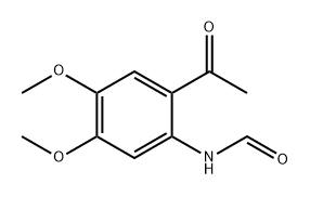 Formamide, N-(2-acetyl-4,5-dimethoxyphenyl)- Structure