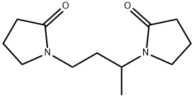 2-Pyrrolidinone, 1,1'-(1-methyl-1,3-propanediyl)bis- Structure