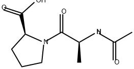 L-Proline, N-acetyl-L-alanyl- Structure