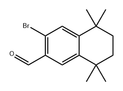 2-Naphthalenecarboxaldehyde, 3-bromo-5,6,7,8-tetrahydro-5,5,8,8-tetramethyl- 구조식 이미지