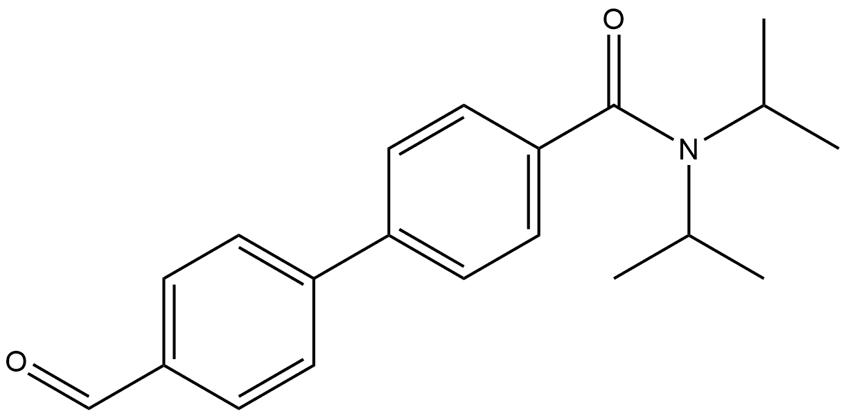 4'-Formyl-N,N-bis(1-methylethyl)[1,1'-biphenyl]-4-carboxamide Structure