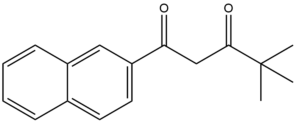 4,4-Dimethyl-1-(2-naphthalenyl)-1,3-pentanedione Structure