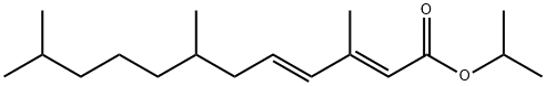 2,4-Dodecadienoic acid, 3,7,11-trimethyl-, 1-methylethyl ester, (E,E)- (9CI) Structure