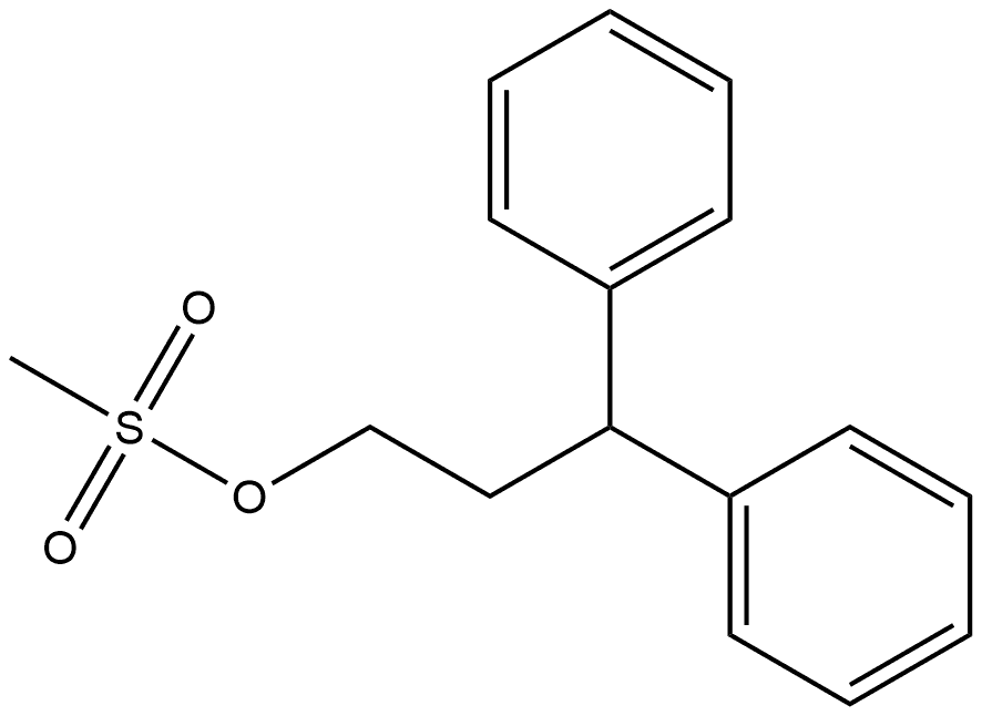 Benzenepropanol, γ-phenyl-, 1-methanesulfonate 구조식 이미지