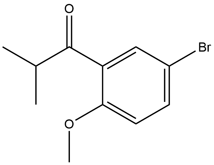 1-(5-Bromo-2-methoxyphenyl)-2-methyl-1-propanone Structure