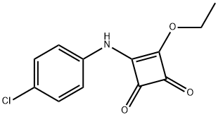 3-Cyclobutene-1,2-dione, 3-[(4-chlorophenyl)amino]-4-ethoxy- Structure