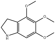 1H-Indole, 2,3-dihydro-4,5,6-trimethoxy- Structure