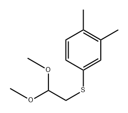 (2,2-Dimethoxyethyl)(3,4-dimethylphenyl)sulfane Structure