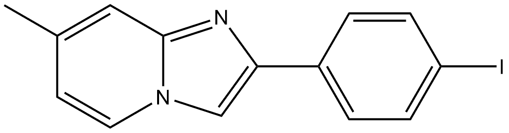 2-(4-Iodophenyl)-7-methylimidazo[1,2-a]pyridine Structure