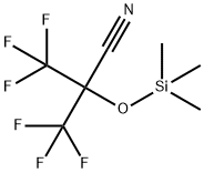 Propanenitrile, 3,3,3-trifluoro-2-(trifluoromethyl)-2-[(trimethylsilyl)oxy]- Structure