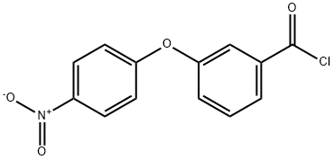 Benzoyl chloride, 3-(4-nitrophenoxy)- Structure