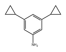 Benzenamine, 3,5-dicyclopropyl- Structure