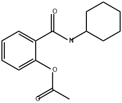 Benzamide, 2-(acetyloxy)-N-cyclohexyl- Structure