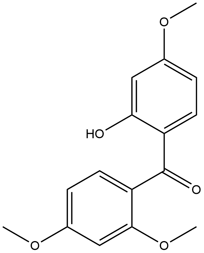 (2,4-Dimethoxyphenyl)(2-hydroxy-4-methoxyphenyl)methanone Structure