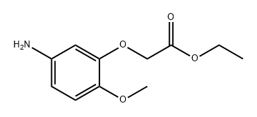 Acetic acid, 2-(5-amino-2-methoxyphenoxy)-, ethyl ester 구조식 이미지