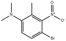 Benzenamine, 4-bromo-N,N,2-trimethyl-3-nitro- Structure