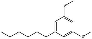 Benzene, 1-hexyl-3,5-dimethoxy- Structure