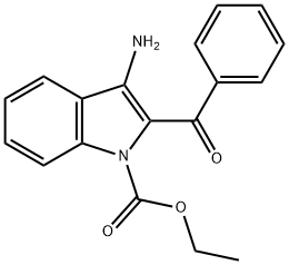 Ethyl 3-amino-2-benzoyl-1H-indole-1-carboxylate Structure