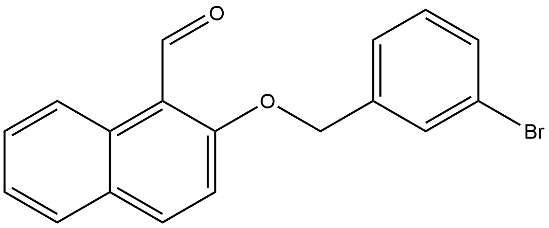 2-[(3-Bromophenyl)methoxy]-1-naphthalenecarboxaldehyde Structure