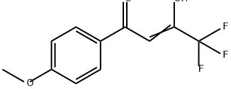 2-Buten-1-one, 4,4,4-trifluoro-3-hydroxy-1-(4-methoxyphenyl)- Structure